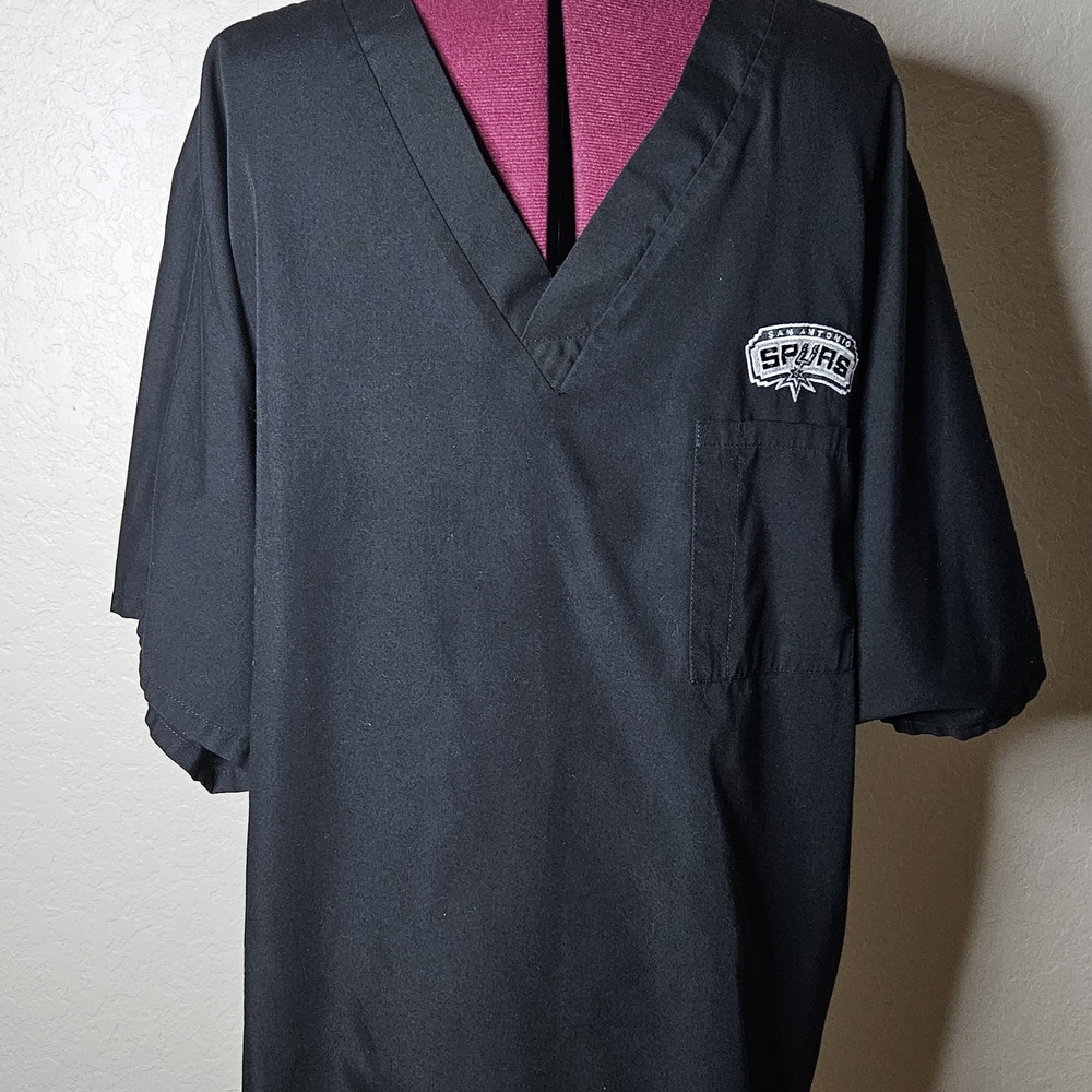 Pur Black Short Sleeve Tee Casual V-Neck